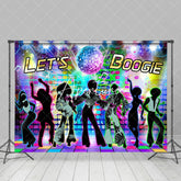 Aperturee - Lets Boogie Colorful Disco Stage Dance Backdrop